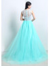Lace Tulle Graceful Long Prom Dress